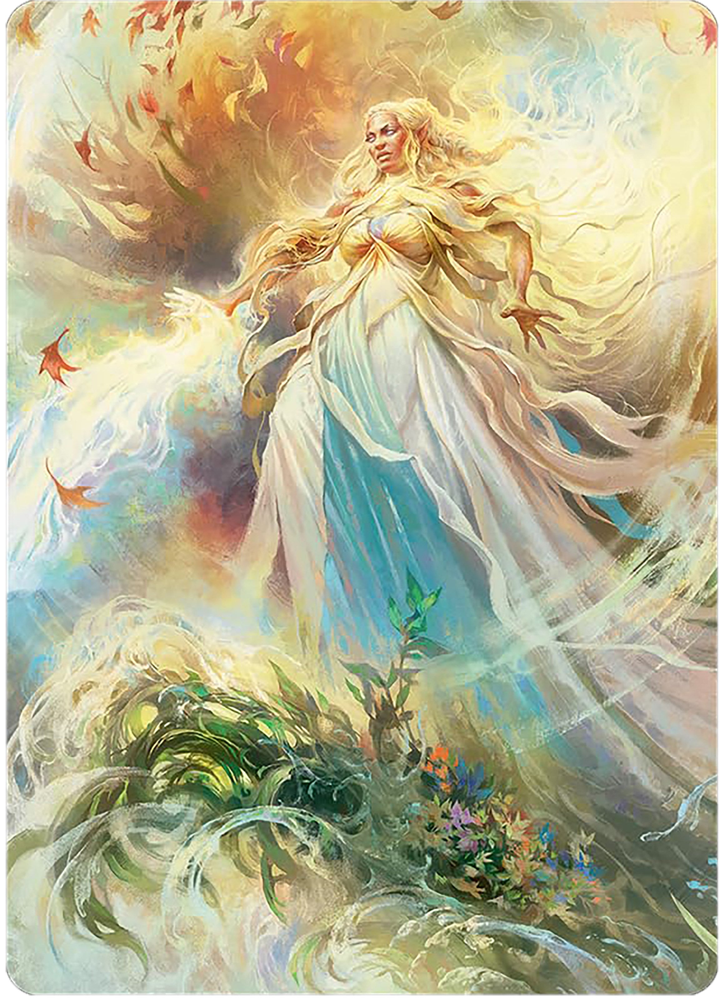 Galadriel, Light of Valinor Art Card [The Lord of the Rings: Tales of Middle-earth Art Series] | Nerdhalla Games