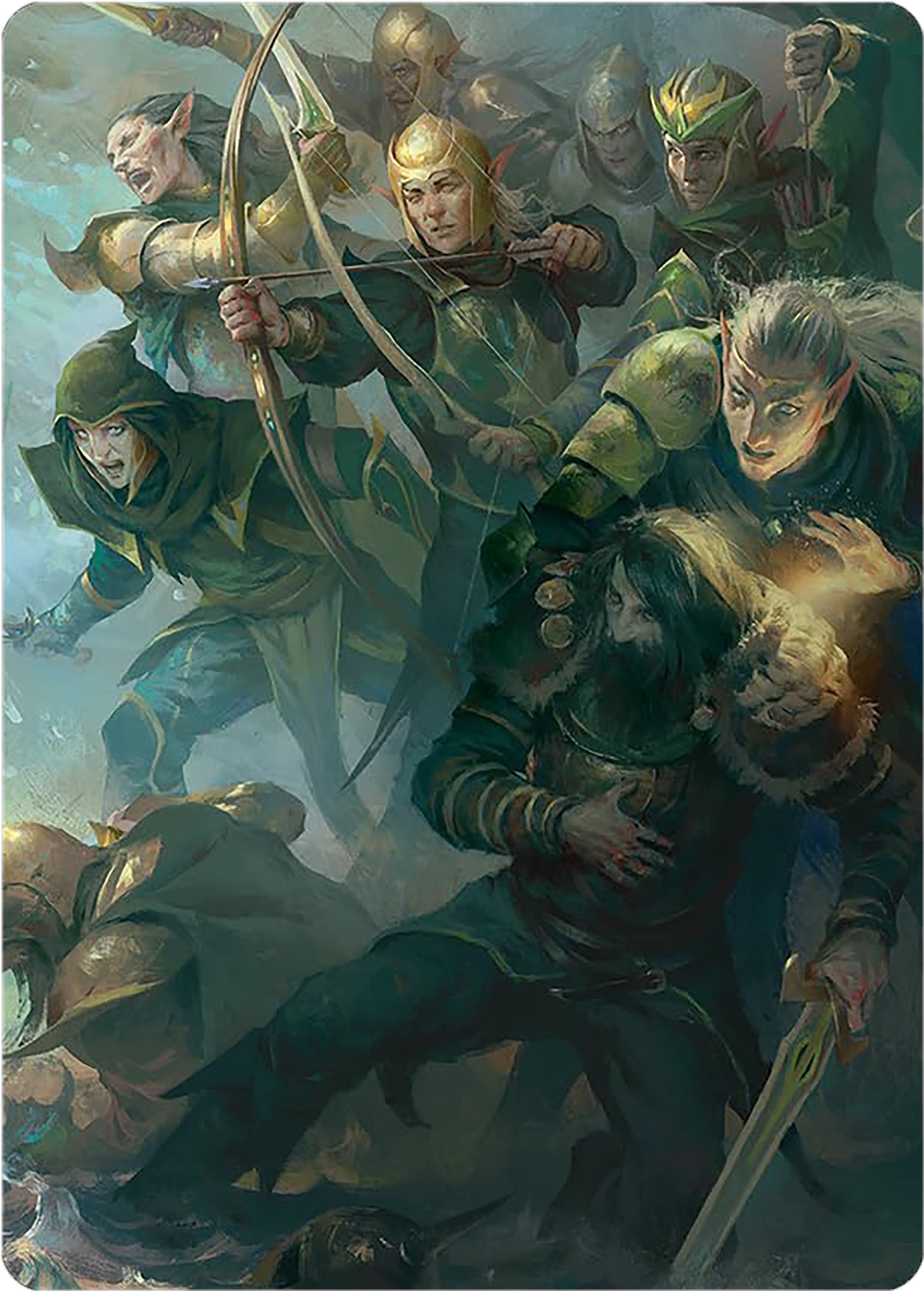 Galadhrim Brigade Art Card [The Lord of the Rings: Tales of Middle-earth Art Series] | Nerdhalla Games