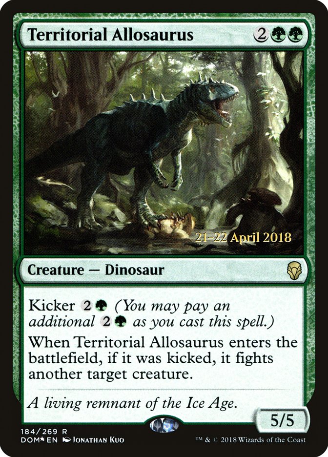 Territorial Allosaurus  [Dominaria Prerelease Promos] | Nerdhalla Games