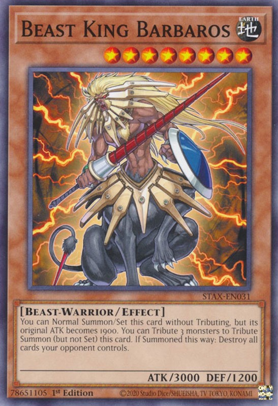 Beast King Barbaros [STAX-EN031] Common | Nerdhalla Games