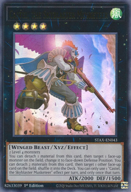 Castel, the Skyblaster Musketeer [STAX-EN043] Ultra Rare | Nerdhalla Games