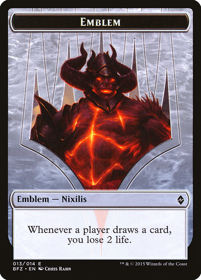 Ob Nixilis Reignited Emblem [Battle for Zendikar Tokens] | Nerdhalla Games