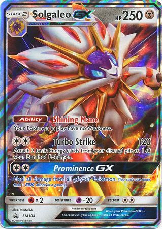 Solgaleo GX (SM104) (Jumbo Card) [Sun & Moon: Black Star Promos] | Nerdhalla Games