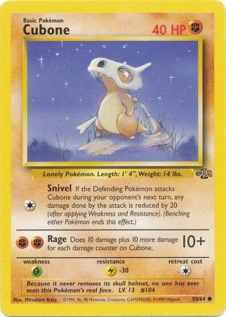 Cubone (50/64) [Jungle Unlimited] | Nerdhalla Games