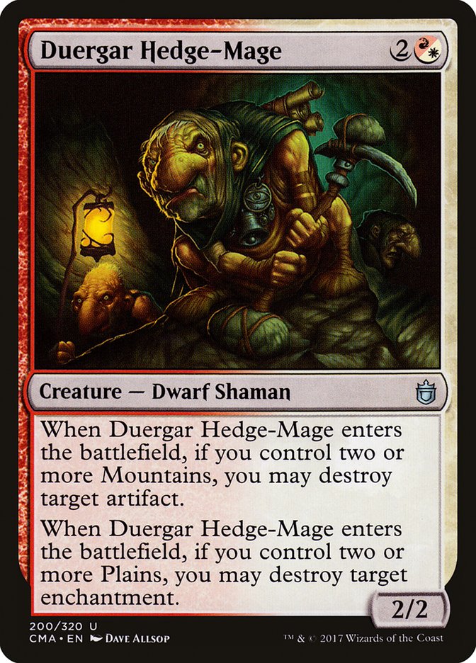 Duergar Hedge-Mage [Commander Anthology] | Nerdhalla Games