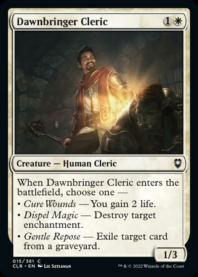 Dawnbringer Cleric [Commander Legends: Battle for Baldur's Gate] | Nerdhalla Games