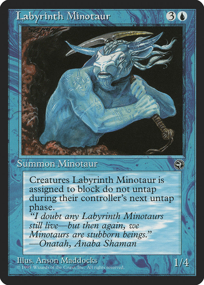 Labyrinth Minotaur (Onatah Flavor Text) [Homelands] | Nerdhalla Games