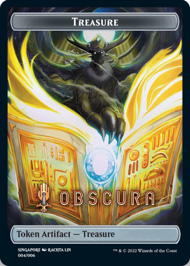 Treasure Token (Obscura) (Southeast Asia Artists) [Streets of New Capenna Tokens] | Nerdhalla Games