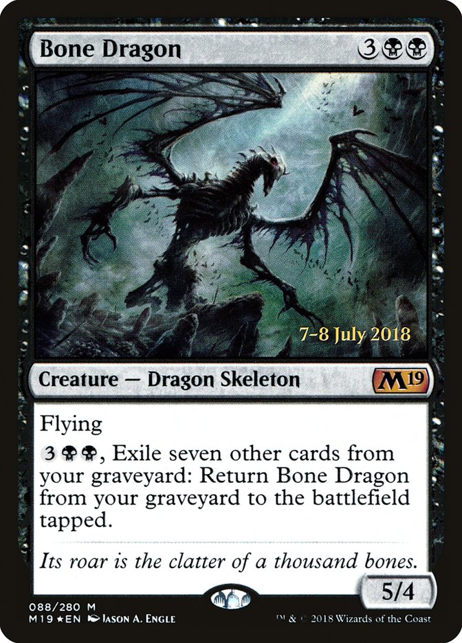 Bone Dragon  [Core Set 2019 Prerelease Promos] | Nerdhalla Games