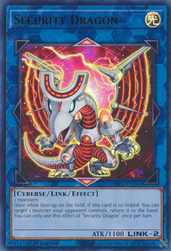 Security Dragon [BLC1-EN043] Ultra Rare | Nerdhalla Games