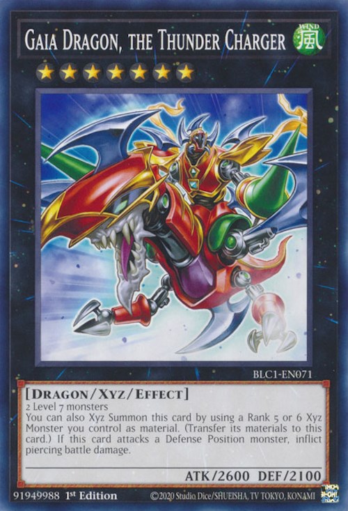 Gaia Dragon, the Thunder Charger [BLC1-EN071] Common | Nerdhalla Games