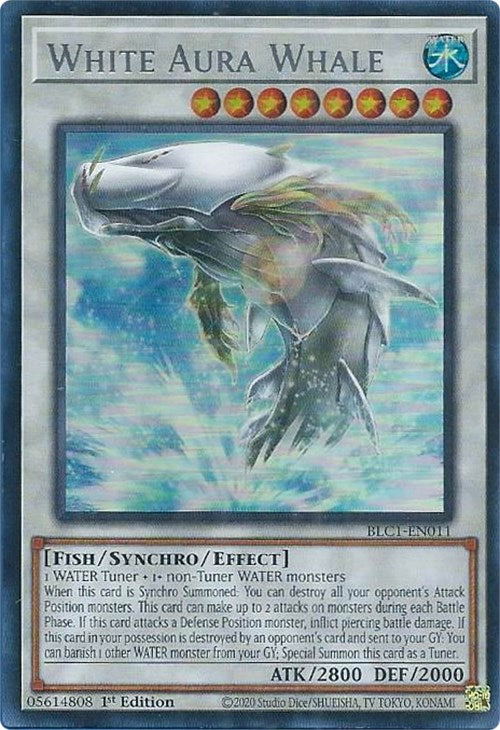 White Aura Whale (Silver) [BLC1-EN011] Ultra Rare | Nerdhalla Games