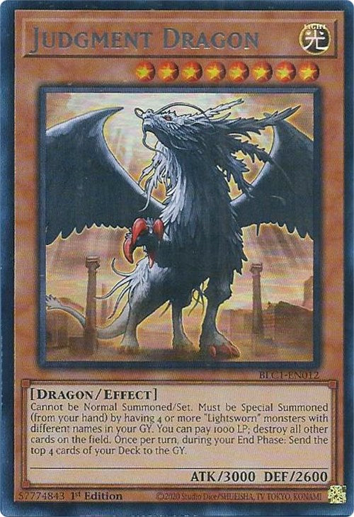 Judgment Dragon (Silver) [BLC1-EN012] Ultra Rare | Nerdhalla Games