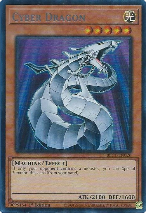 Cyber Dragon (Silver) [BLC1-EN020] Ultra Rare | Nerdhalla Games