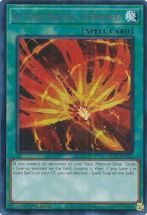 Sky Striker Maneuver - Afterburners! (Silver) [BLC1-EN024] Ultra Rare | Nerdhalla Games