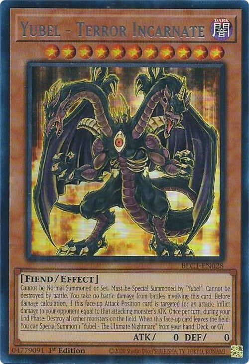 Yubel - Terror Incarnate (Silver) [BLC1-EN028] Ultra Rare | Nerdhalla Games