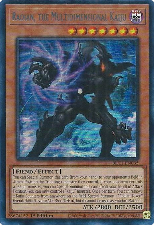 Radian, the Multidimensional Kaiju (Silver) [BLC1-EN035] Ultra Rare | Nerdhalla Games