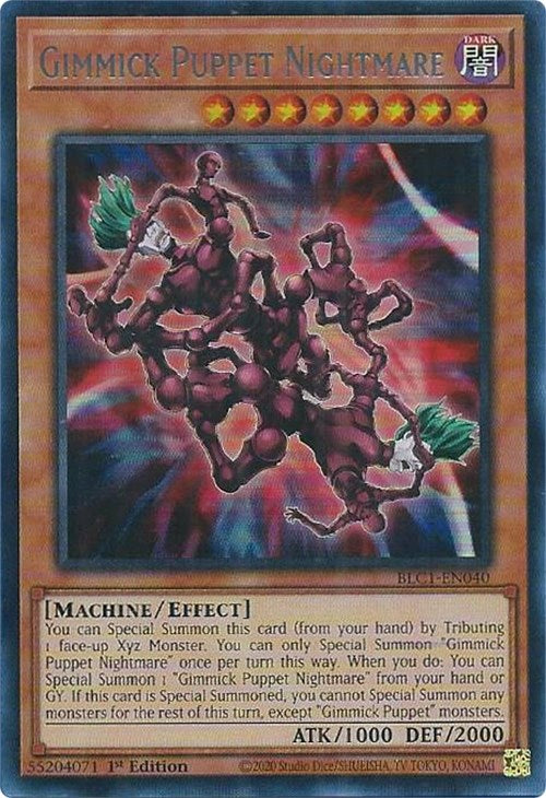 Gimmick Puppet Nightmare (Silver) [BLC1-EN040] Ultra Rare | Nerdhalla Games