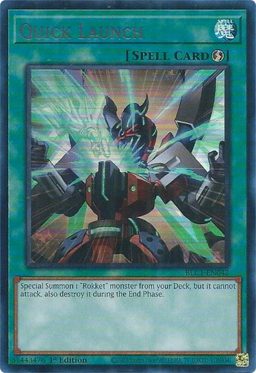 Quick Launch (Silver) [BLC1-EN042] Ultra Rare | Nerdhalla Games