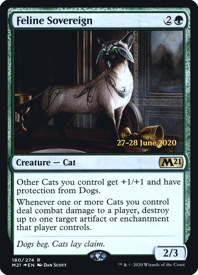 Feline Sovereign  [Core Set 2021 Prerelease Promos] | Nerdhalla Games