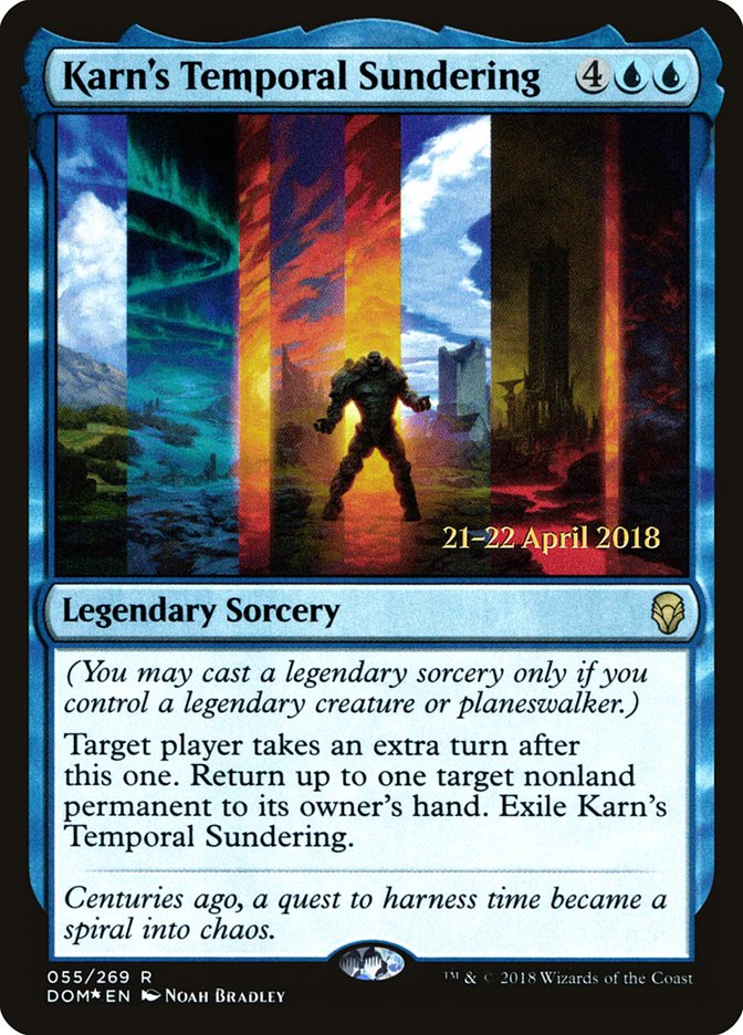 Karn's Temporal Sundering  [Dominaria Prerelease Promos] | Nerdhalla Games