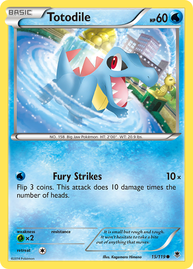 Totodile (15/119) [XY: Phantom Forces] | Nerdhalla Games