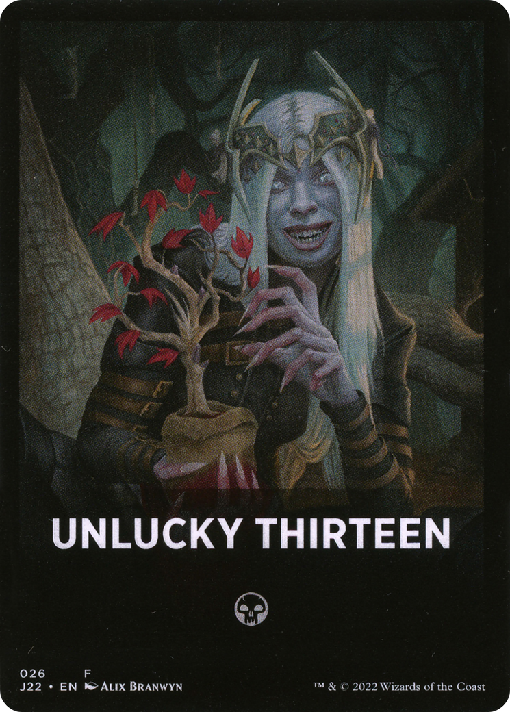 Unlucky Thirteen Theme Card [Jumpstart 2022 Front Cards] | Nerdhalla Games