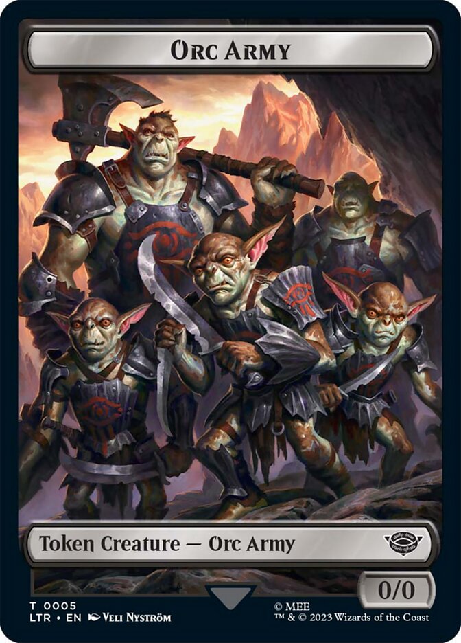 Orc Army Token (05) [The Lord of the Rings: Tales of Middle-Earth Tokens] | Nerdhalla Games