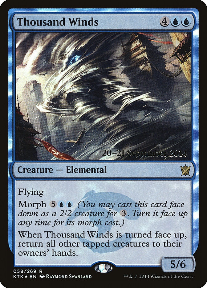 Thousand Winds  [Khans of Tarkir Prerelease Promos] | Nerdhalla Games