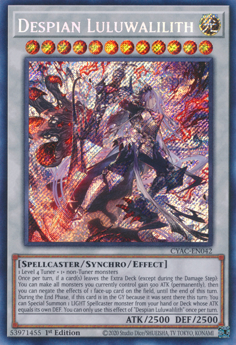 Despian Luluwalilith [CYAC-EN042] Secret Rare | Nerdhalla Games