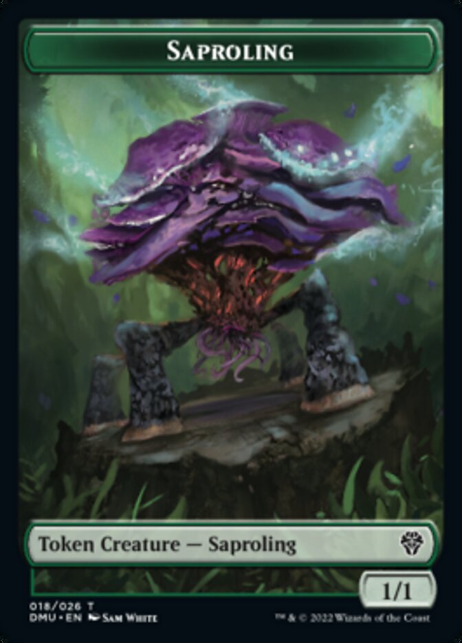 Saproling // Elemental Double-sided Token [Dominaria United Tokens] | Nerdhalla Games