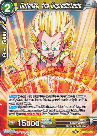 Gotenks, the Unpredictable [BT8-078] | Nerdhalla Games