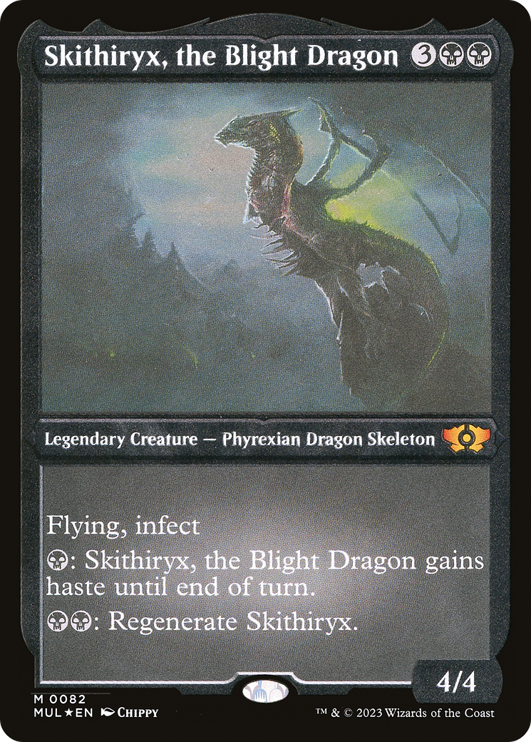 Skithiryx, the Blight Dragon (Foil Etched) [Multiverse Legends] | Nerdhalla Games