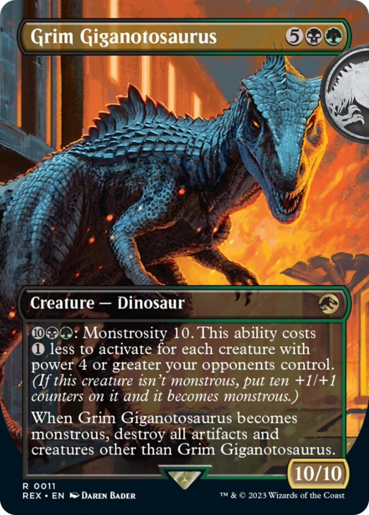 Grim Giganotosaurus (Borderless) [Jurassic World Collection] | Nerdhalla Games