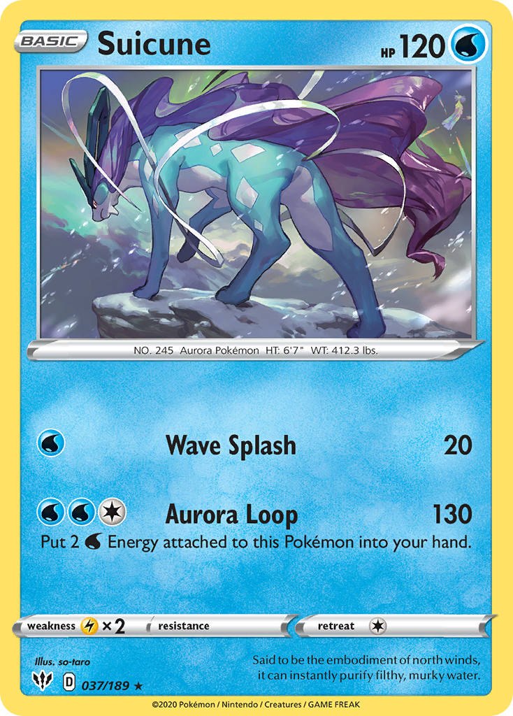 Suicune (037/189) [Sword & Shield: Darkness Ablaze] | Nerdhalla Games