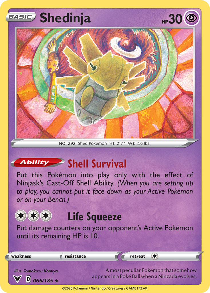 Shedinja (066/185) [Sword & Shield: Vivid Voltage] | Nerdhalla Games