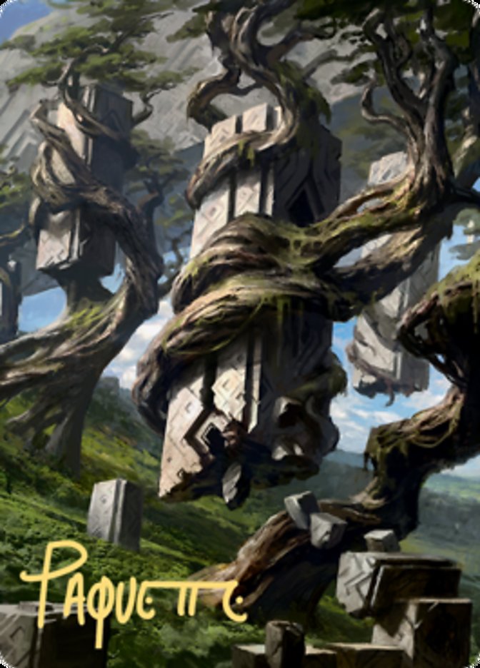 Forest 2 Art Card (Gold-Stamped Signature) [Zendikar Rising Art Series] | Nerdhalla Games