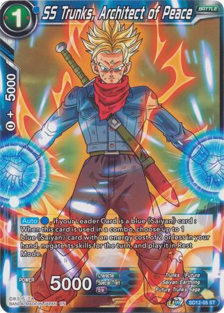 SS Trunks, Architect of Peace (Starter Deck - Spirit of Potara) [SD12-05] | Nerdhalla Games