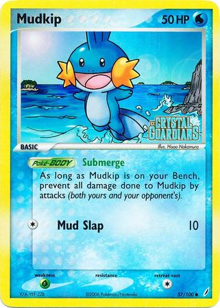 Mudkip (57/100) (Stamped) [EX: Crystal Guardians] | Nerdhalla Games