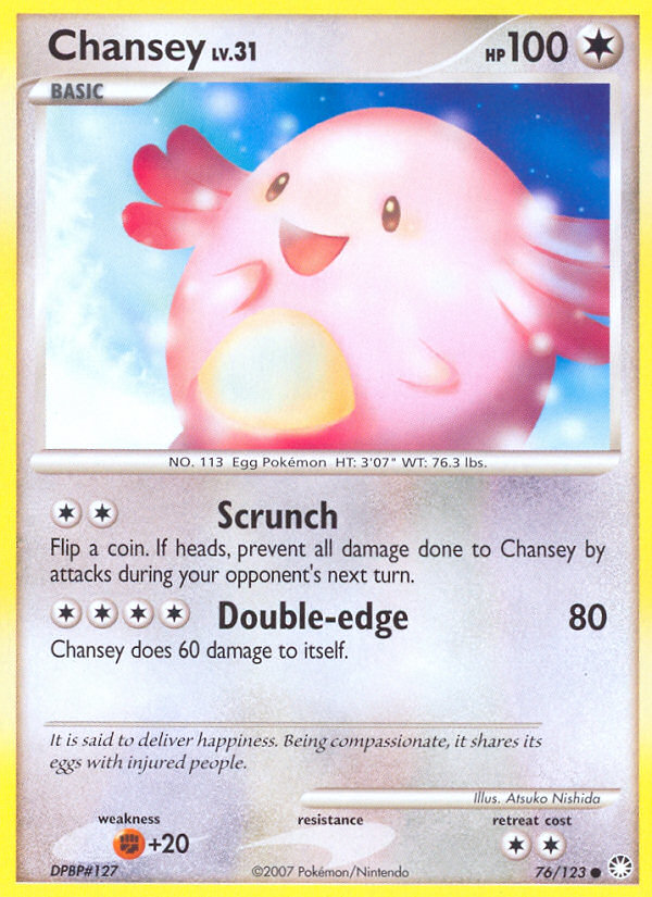 Chansey (76/123) [Diamond & Pearl: Mysterious Treasures] | Nerdhalla Games