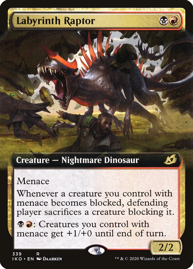 Labyrinth Raptor (Extended Art) [Ikoria: Lair of Behemoths] | Nerdhalla Games