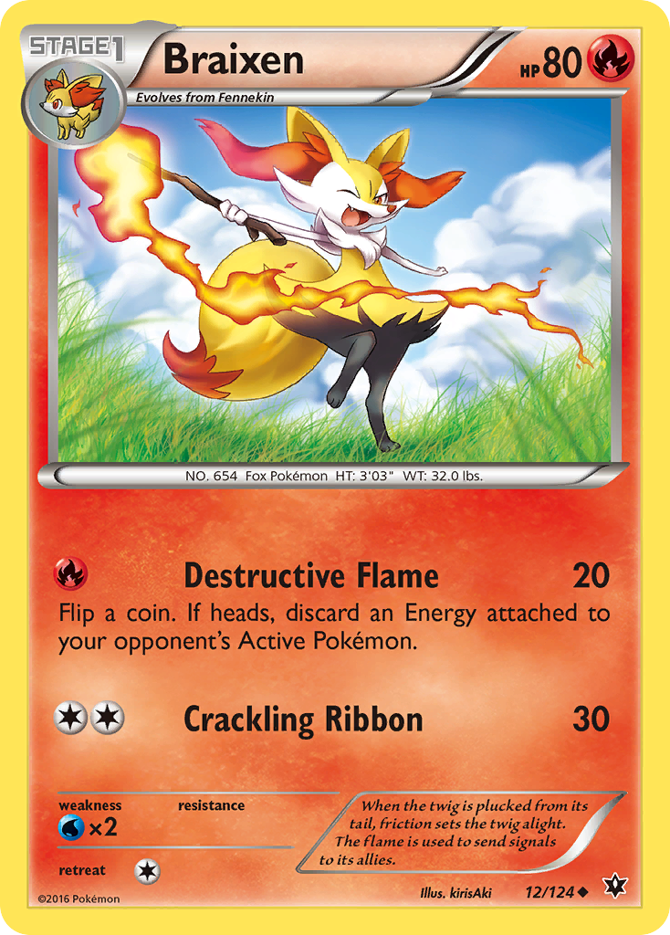 Braixen (12/124) [XY: Fates Collide] | Nerdhalla Games