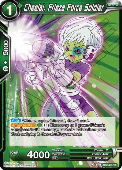 Cheelai, Frieza Force Soldier (Reprint) (SD8-05) [Battle Evolution Booster] | Nerdhalla Games