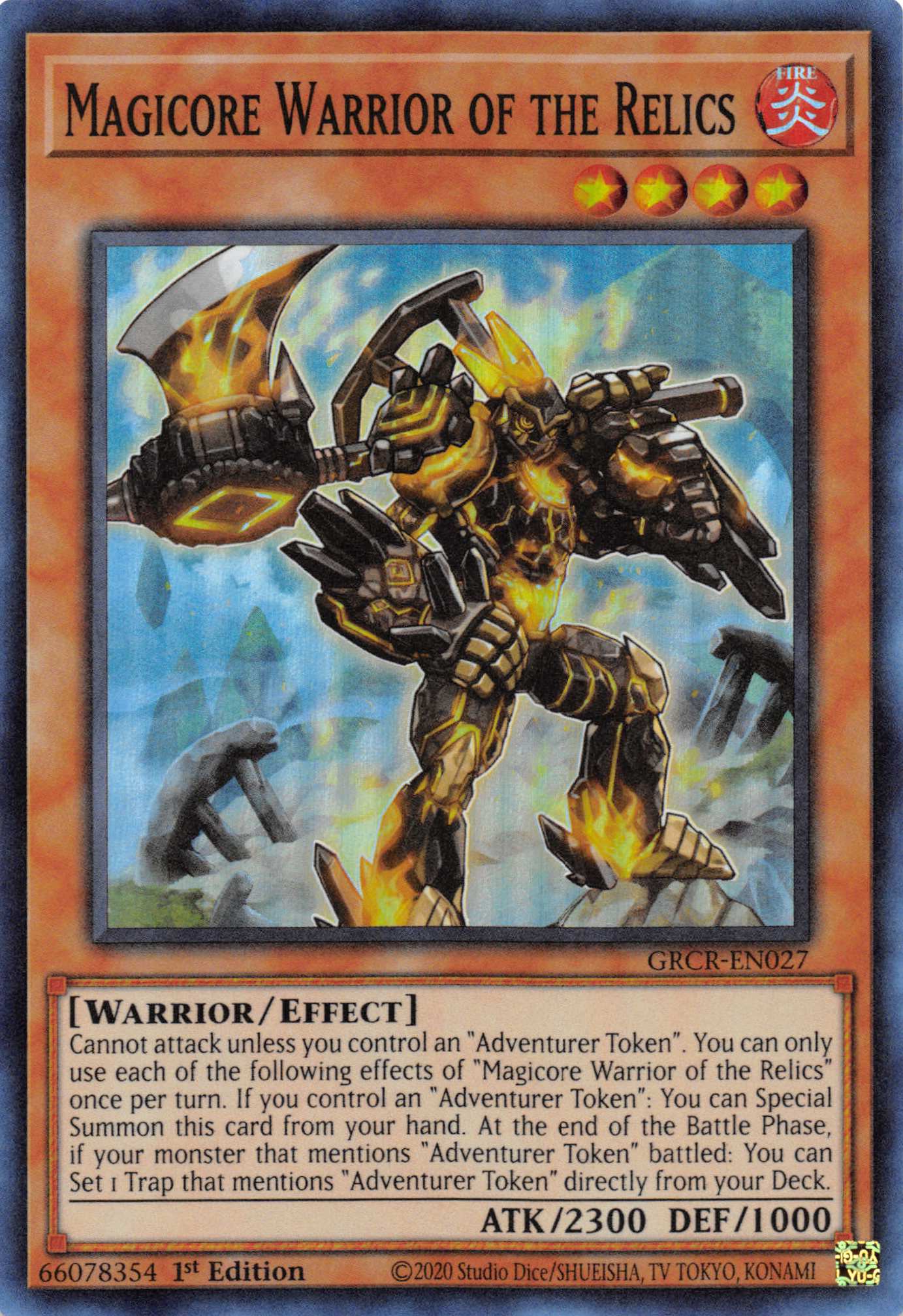 Magicore Warrior of the Relics [GRCR-EN027] Super Rare | Nerdhalla Games