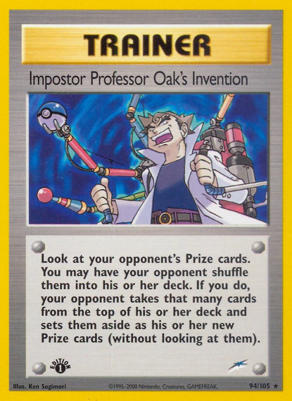 Impostor Professor Oak's Invention (94/105) [Neo Destiny 1st Edition] | Nerdhalla Games