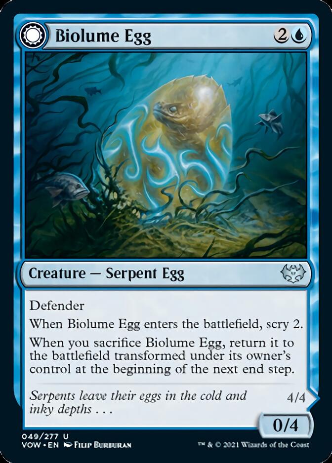 Biolume Egg // Biolume Serpent [Innistrad: Crimson Vow] | Nerdhalla Games