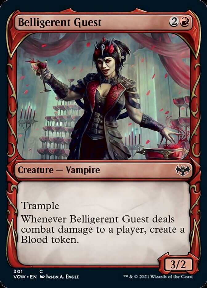 Belligerent Guest (Showcase Fang Frame) [Innistrad: Crimson Vow] | Nerdhalla Games