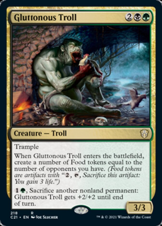 Gluttonous Troll [Commander 2021] | Nerdhalla Games