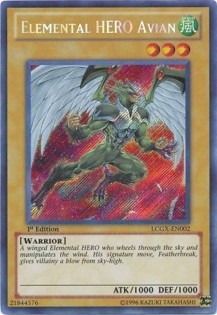 Elemental HERO Avian (Alternate Art) [LCGX-EN002] Secret Rare | Nerdhalla Games