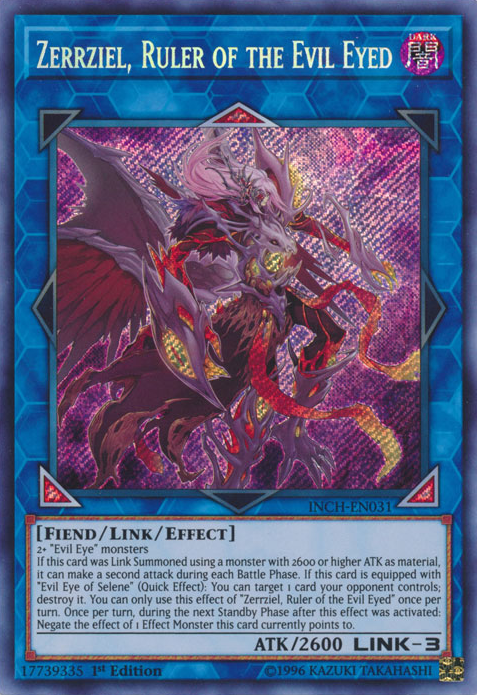 Zerrziel, Ruler of the Evil Eyed [INCH-EN031] Secret Rare | Nerdhalla Games